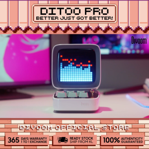 Divoom Ditoo Pro Global Version Pixel Art Bluetooth Speaker - Black
