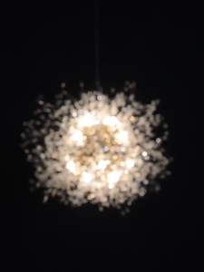 Dandelion Pendant Light Nordic Modern 8-Head Golden Crystal Pendant Light Dining Room Bedroom Porch