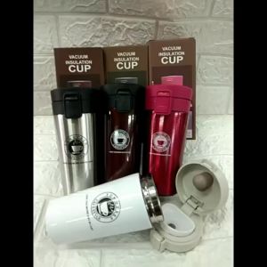 Termos Tumbler Coffee 380 ML Bahan Stainless Steel Vacumm Tahan Panas dan Dingin Thermos Travel Mug