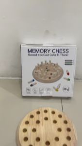 Memory Chess Mainan Edukasi Anak Melatih Daya Ingat Bahan Kayu Asli Catur Ingatan