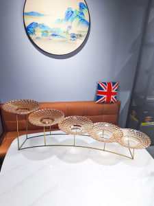 Nordic Style Restaurant Cold Dish Display Stand Breakfast Buffet Fruit Plate Decorative Dishware Utensils Arrangement