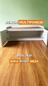 Bench Bangku Storage Serbaguna Uk P 120 cm x L 60 cm - Bangku Ruang Tamu dan Dipan Multifungsi - Bench buat Depan Dipan