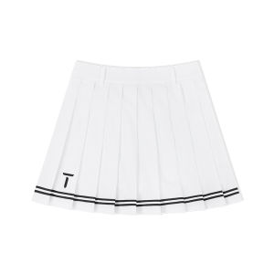 EUROPEAN TOUR | College Style High Waist A-Line Pleated Skirt