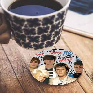 Classic British Band Duran Duran Natural Wood Coaster Creative Absorbent Cushion Coffee Mug Bowl Cushion Insulation Cushion