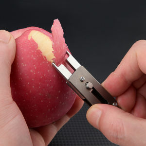 Bào rau củ titanium mini kèm ngàm khui bia treo móc khóa