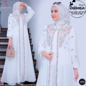 RABBANIA DRESS (SIZE XL & XXL) BAHAN CERUTY FULL FURING