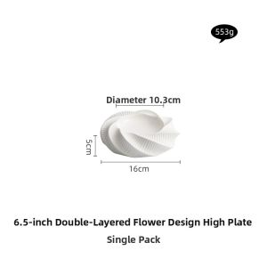 YOGEHOME | Spiral Patterned Creative Double-layer Plate