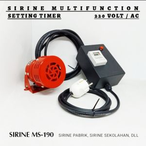 Sirine Peresmian Sirine Pabrik Sirine Sekolah Sirine Multifungsi MS190 Dengan Setting Timer