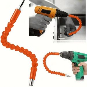 Electric Drill Universal Joint Orange Universal Soft Shaft Electric Screwdriver Drill Bit Extension Stand Hand Drill Connec