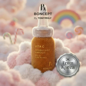 Bộ Đôi Tinh Chất & Viên Nang Vitamin C BONCEPT Vita C Capsule Double Shot Ampoule Kit - Dưỡng Trắng Mờ Thâm Nám