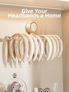 BAOJIAWANG | Wall Mounted Double Hook Hair Accessories Organizer