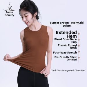 FANMEIREN | Integral Padded Big Size Yoga Top Slimming and Beauty