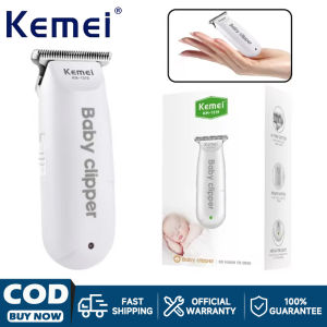 Kemei เครื่องตัดผมเด็กไฟฟ้าแบบพกพามินิเด็กตัดผมเครื่องตัดผมเสียงรบกวนต่ำแบบชาร์จไฟได้