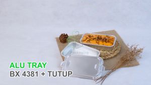 [10 PCS] Alumunium Foil Tray Cup BX 4381 + Tutup Macaroni Schotel Pastel Tutup Lasagna Mentai Rice Klapertart