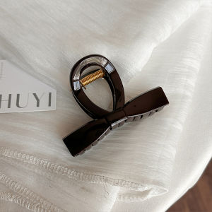 Elegant Bow Hair Clip Dark Coffee