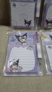 NOTE PULPEN / NOTE MINI / BUKU MINI / CATATAN MINI + PULPEN PENA KARAKTER KUROMI