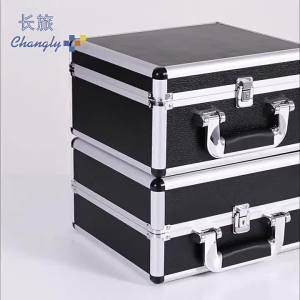 changly | Hộp Đựng Tai Nghe Bảo Vệ Microphone Da Nhôm Có Khóa