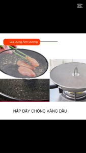 Nắp Đậy Chống Văng Dầu Chiên Nướng Dạng Lưới Tiện Dụng