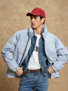 Jack Jones | Fashionable Letter Embroidery Stand Collar Mens Jacket