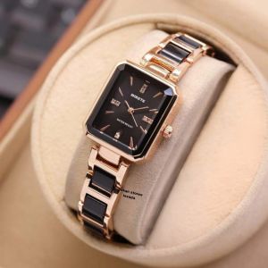 [ COD ] MIRETE ORIGINAL Jam Tangan Wanita Elegan Mewah Terlaris strap Rantai Kramik Tahan Air Mode Permata Persegi // Jam Tangan Cewek Kekinian staylist Super Murah // Jam Tangan Fashion Wanita / Cewek Terbaru COD
