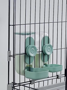 Pet Automatic Feeder Food Bowl for Cat Cage Feeder Bowls Dogs Hanging Bowls Puppy Rabbit Kitten Feeder Cat Dog Auto Water Dispenser Kucing Bekas Makanan Minum Air Pet Bowl 宠物自动喂食器