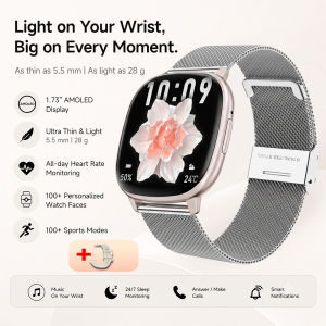 1.73-Inch AMOLED Women Smart Watch Bluetooth Calling Health Monitoring HD17Air Men Outdoor Sports Fitness Tracker Smartwatches