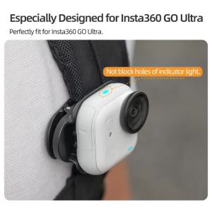 For Insta360 Go Ultra Backpack Clip Magnetic Holder Quick Release Sports Camera Hat Clip Fixed Mount Clamp Camera Accessories