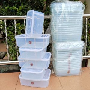 12 Pcs Box / Kotak Plastik 3500 ml Wadah Penyimpanan Serbaguna