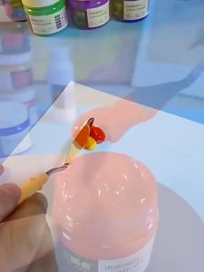100ML Acrylic Paint Set for Painting Textile Nail Fabric Glass Art Pigment