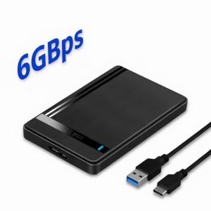 KEBIDU | Kebidumei Type-C External Hard Drive Case SATA to USB3.1 HDD Enclosure for 2.5 HDD SSD 5Gbps Speed Support UASP for PC Laptop
