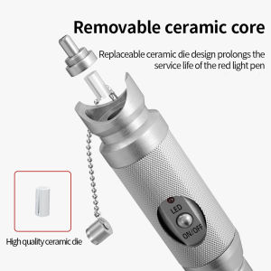 เครื่องระบุตำแหน่งความบกพร่องทางสายตาไฟเบอร์ออปติกปากกาสีแดง-650nm เครื่องทดสอบเลเซอร์สำหรับขั้วต่อ SC/FC และเครือข่าย FTTH เครื่องตรวจจับรอยรั่วอย่างมีประสิทธิภาพพร้อมโหมดต่อเนื่องและไฟชีพจร