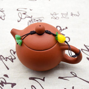 Handwoven Orange Teapot Decorative Hanging Rope Protective Anti-fall for Xi Shi Purple Clay Teapot Lid Traditional Chinese Style