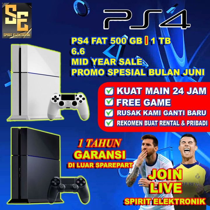 PS4 FAT 500GB/1TB V FREE GAMES Lazada Indonesia