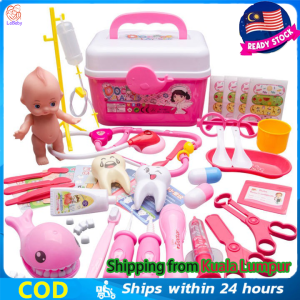 doctor toys for kids Kids Simulation Sound and Light Stethoscope Boy and Girl Medicine Box Suit Doctor Nurse Play House Toy Gift