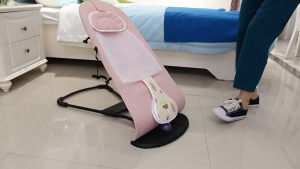 Adjustable Baby Rocking Chair | Infant Cradle with Breathable Mesh & Reclining Backrest