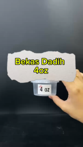 Bekas Dadih Tutty Fruity 4oz Small PP Round Container with lids Bekas Bulat Plastik PP 50pcs/100pcs