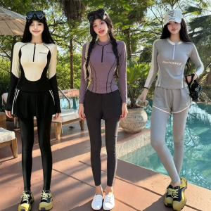 XIAZHIQING | UV Protective Shapewear Swimwear Long Sleeve & Pant