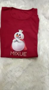 Kaos Wanita Dewasa Jumbo Oversize Lengan 3/4 Kekinian Viral Korean Terbaru Murah Ld 120 Mixue Sp