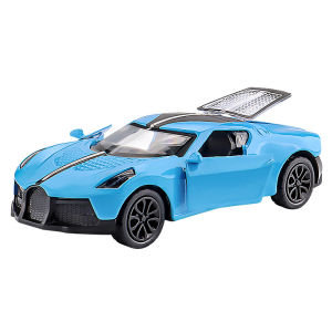 1:43 Simulation Bugatti Alloy Car Model Three-Open-Door Pull-Back Sports Car Boys Childrens Gift Toy Car
