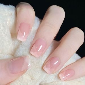 MONLEYTA | Handmade Nail Art Stickers Short And Medium Length Elegant Autumn Winter New Arrival Wearable False Nails Manicure Patch