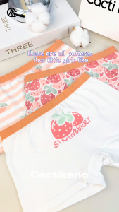 Cacti Keno 3Pcs Organic Cotton Boxer Briefs for Kids Stretch Panties & Shorts for Girls & Boys Comfortable Underwear Set