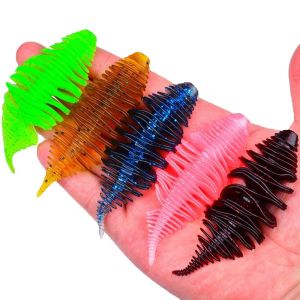 STBT Con Sâu Silicone Mồi Mềm Mồi Câu Cá Cho Bass Pike Swimbait Nhân Tạo Ống Thổi Mang Bộ Dụ Cho Đại Dương Sông Hồ Câu Cá