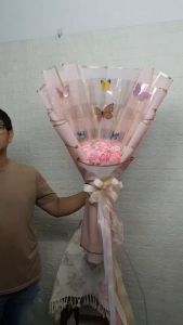 ช่อแบงก์ ช่อวันแม่ ช่อปริญญา ช่อปัจฉิม ช่อดอกไม้พลาสติก ลม เพียง 30-50 ใบ** เพื่อช่อธนบัตร