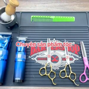 Thảm lót tông đơ-dụng cụ tóc Barber thảm cao su 30x45cm