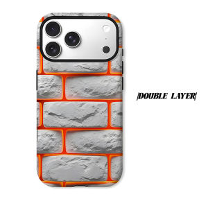 BILIBILI | Glowing White Brick Phone Case for iPhone 18 17 16 15 14 13 12 11 Air Pro Max Plus Double-layer Cover