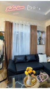 COD Blackout Curtain With Ring 1Pcs 140x220cm Beautiful Unique Design String Curtain for Window or Home Decor Long Size Curtains Decoration Sale Various Solid Color Kurtina