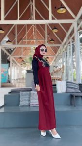DRESS LAURA GAMIS TERBARU BY ALHASAN BAHAN POLO LINEN GAMIS POLOSAN TERVIRAL 2023