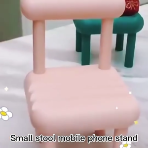 Chair Design Desktop Mobile Phone Holder Bench Cute Office Home Living Cellphone Support Stand