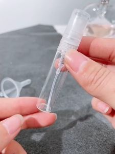 100PCS 10ml Glass Spray Bottle Transparent With Smooth Cap Can Be Used For Perfume And Alcohol 17815