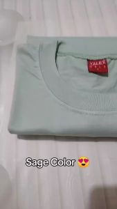 SAGE COLOR | YALEX Premium Cotton Round-Neck T-Shirt for Men - Plain Beige Casual Top